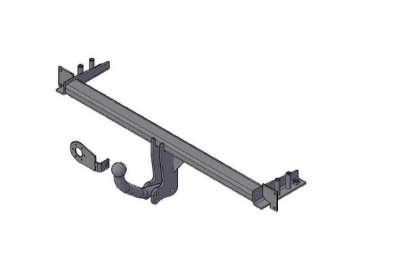 Фаркоп (ТСУ) Daewoo Gentra 2013- съемный крюк на двух болтах Трейлер